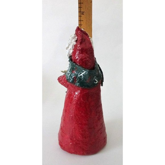 Vintage Santa Figure - Primitive Country Rustic Christmas Decor -  Artist Signed - Picture 5 of 6